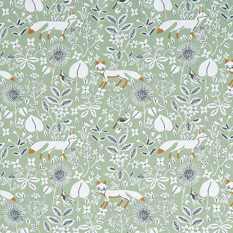 Cotton Poplin Fox meadow – reed,  image number 1