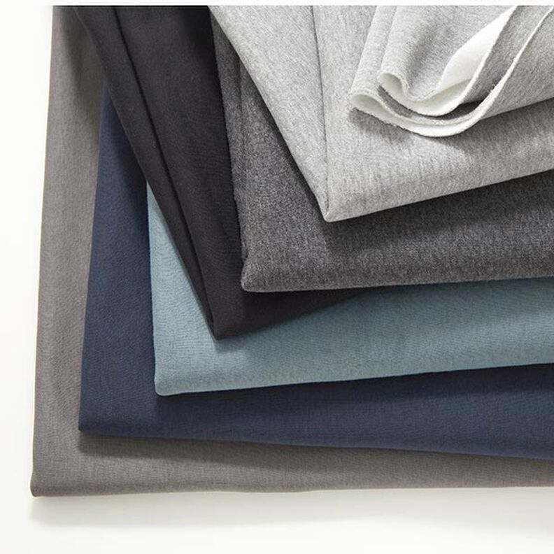 Brushed Sweatshirt Fabric – dove blue,  image number 6
