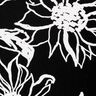 Viscose Linen Blend abstract sunflowers – black/white,  thumbnail number 5
