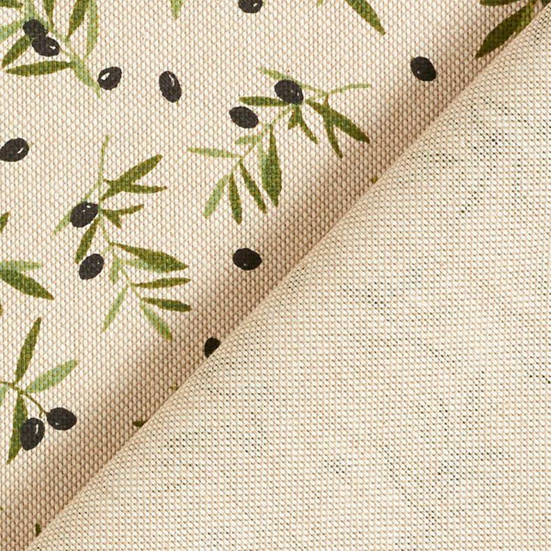 Decor Fabric Half Panama Black Olives – natural,  image number 6
