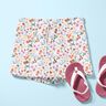 Cotton Poplin strawberry meadow – offwhite/lobster,  thumbnail number 6