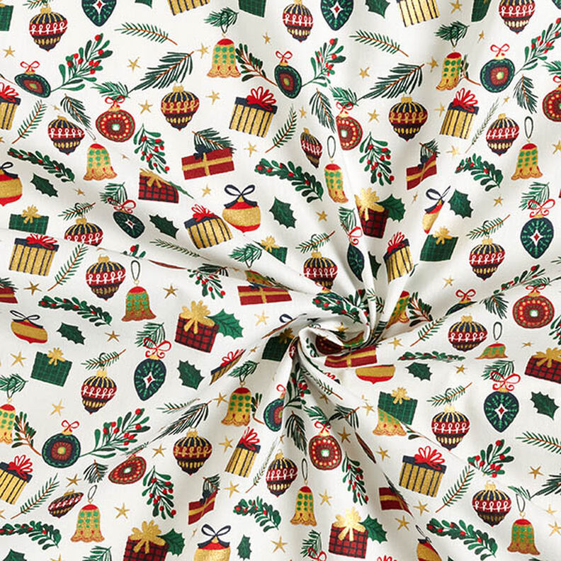 Cotton Poplin Gifts – offwhite/gold, image number 3