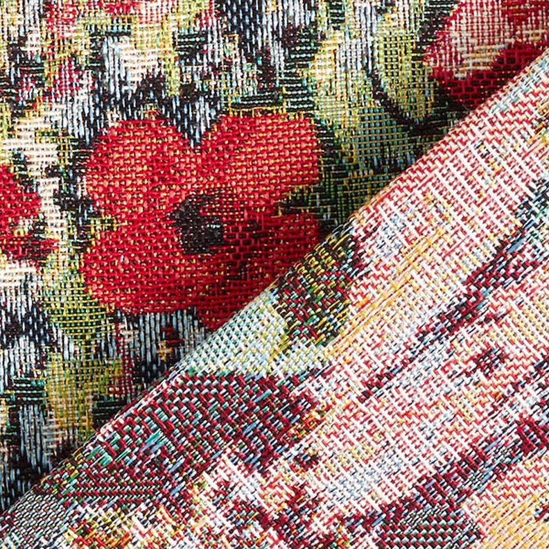 Decor Fabric Tapestry Fabric Poppies – carmine,  image number 4