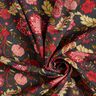 viscose fabric Paisley flowers – anthracite/fire red,  thumbnail number 3