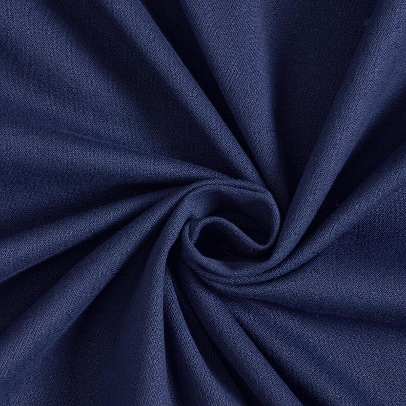 Plain medium stretch trouser fabric – navy blue,  image number 1