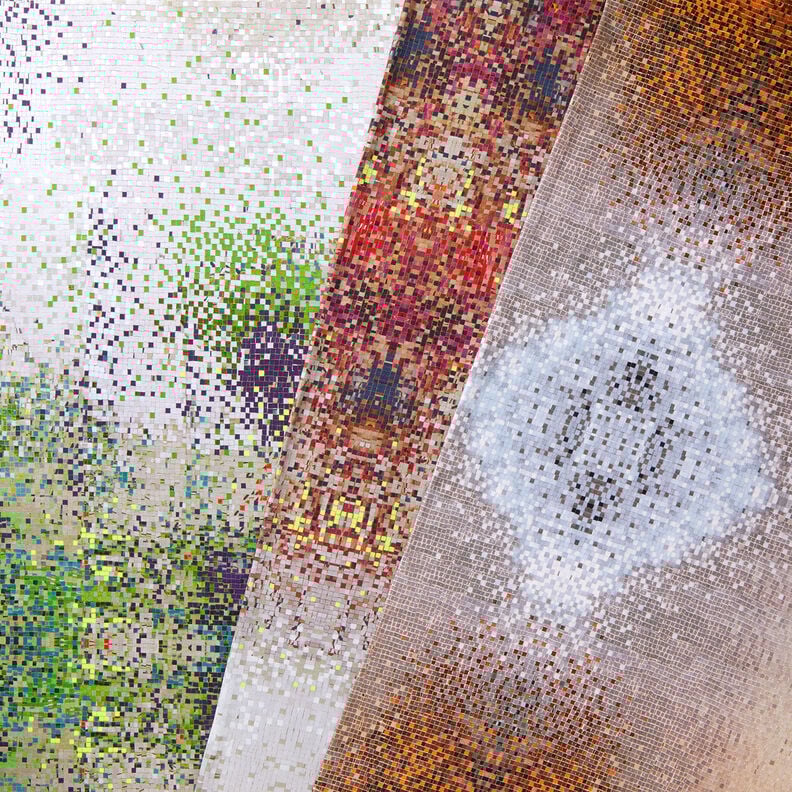 GOTS Cotton Jersey Mosaic | TCC x LOOKS by Wolfgang Joop – caramel/dark taupe,  image number 7