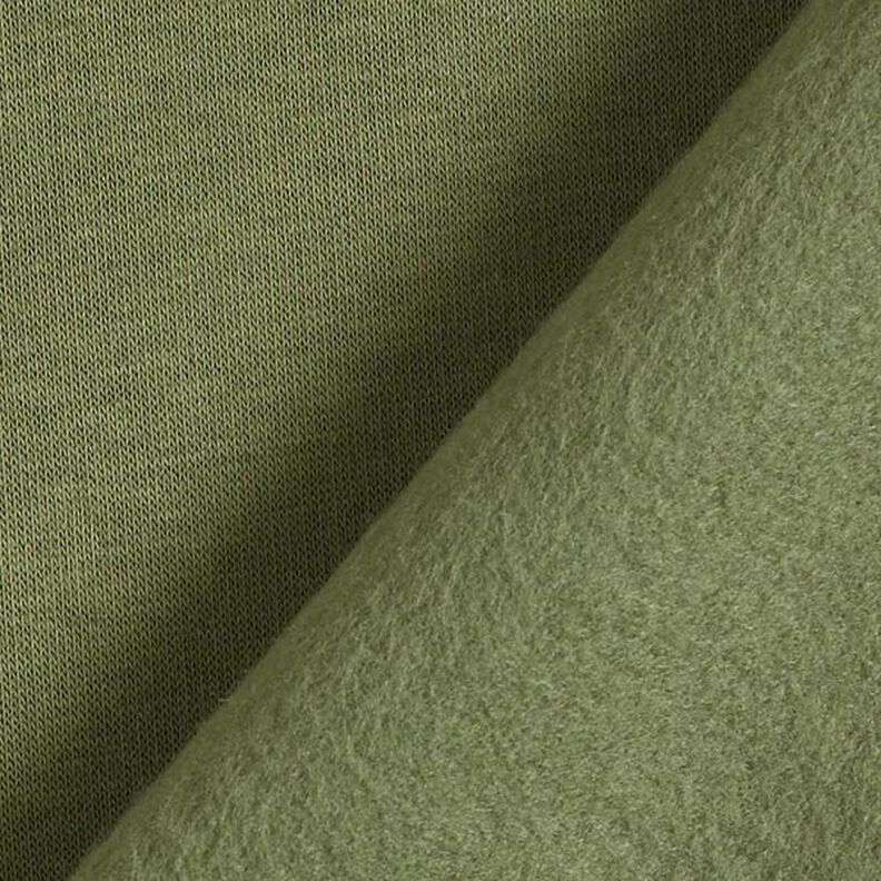 Brushed Sweatshirt Fabric – olive,  image number 5