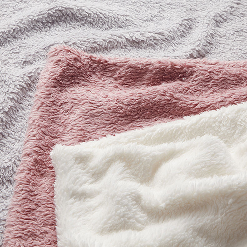 Plain cotton sherpa – dusky pink,  image number 5