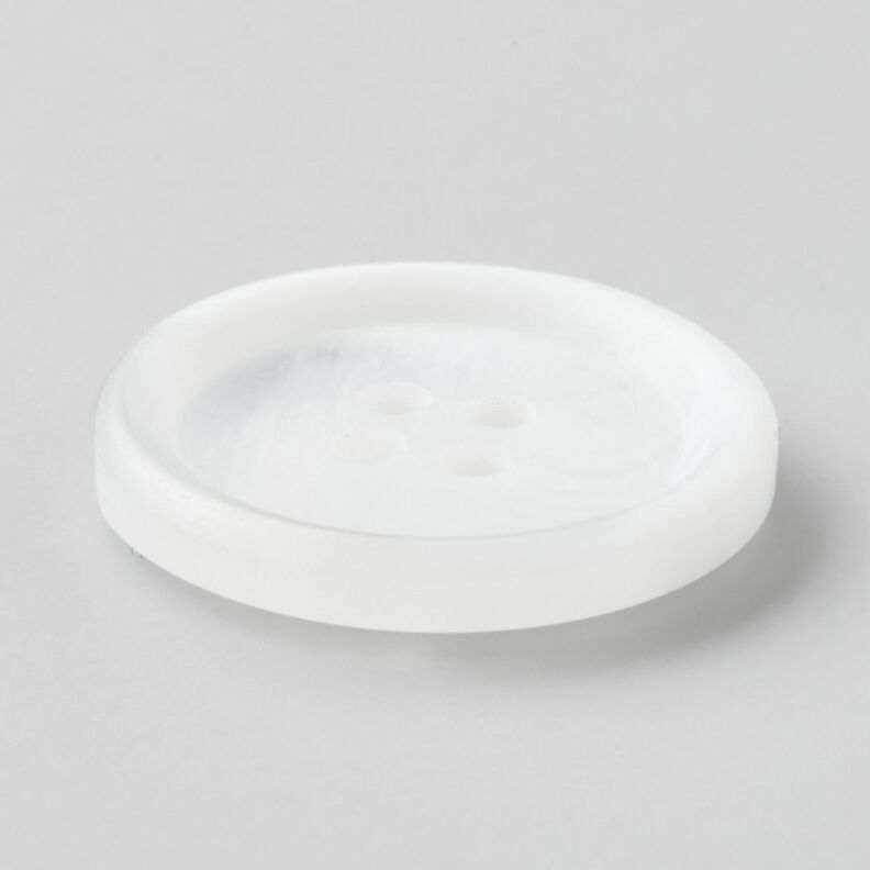 4-hole round button [Ø 25 mm] – white,  image number 2