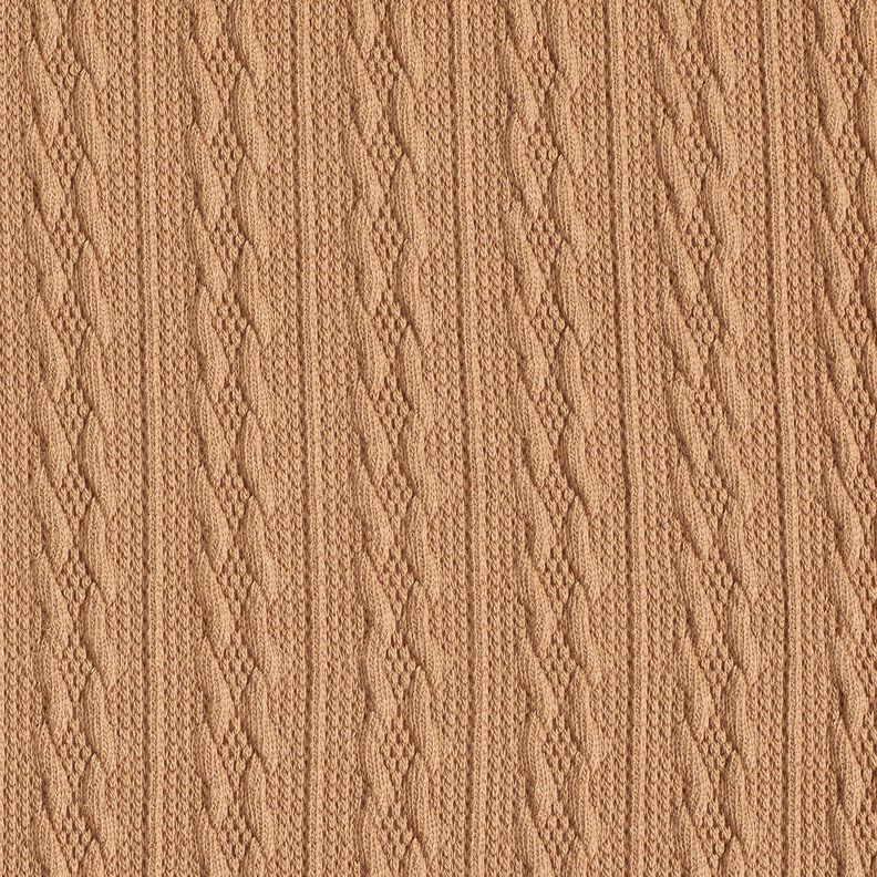 Knit Fabric Cable-knit print – fawn, image number 1