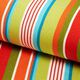Outdoor Deckchair fabric Longitudinal stripes, 44 cm – green/red,  thumbnail number 1