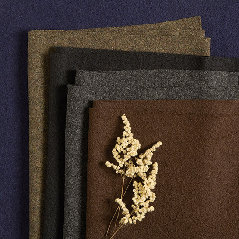 Fulled woollen loden – dark brown,  image number 6