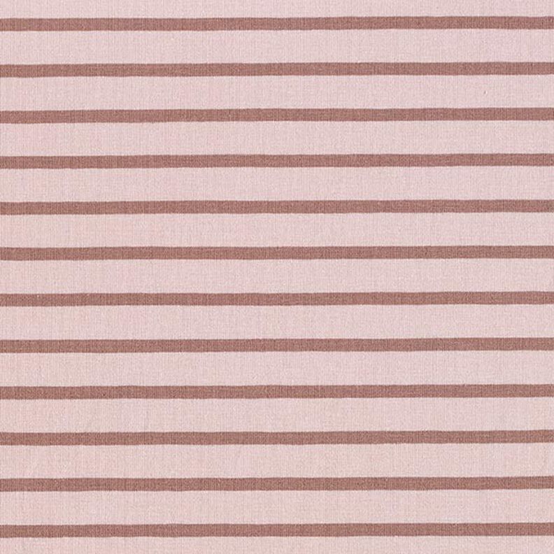 Narrow & Wide Stripes Cotton Jersey – light dusky pink/dark dusky pink,  image number 1