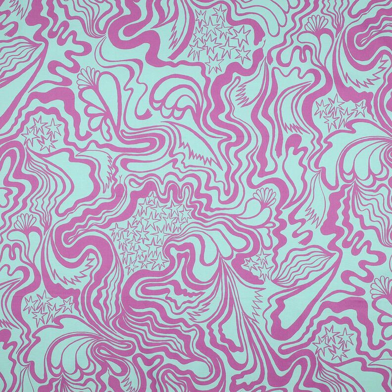 Cotton Poplin The Wanderer | Nerida Hansen – ice blue/purple,  image number 1