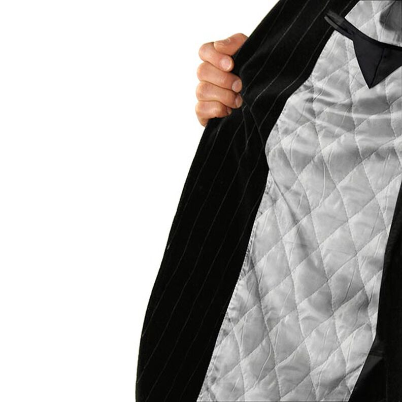 Quilted lining rhombus – silver grey,  image number 8