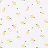 Double Gauze/Muslin watercolour lemons Digital Print – white,  thumbnail number 1
