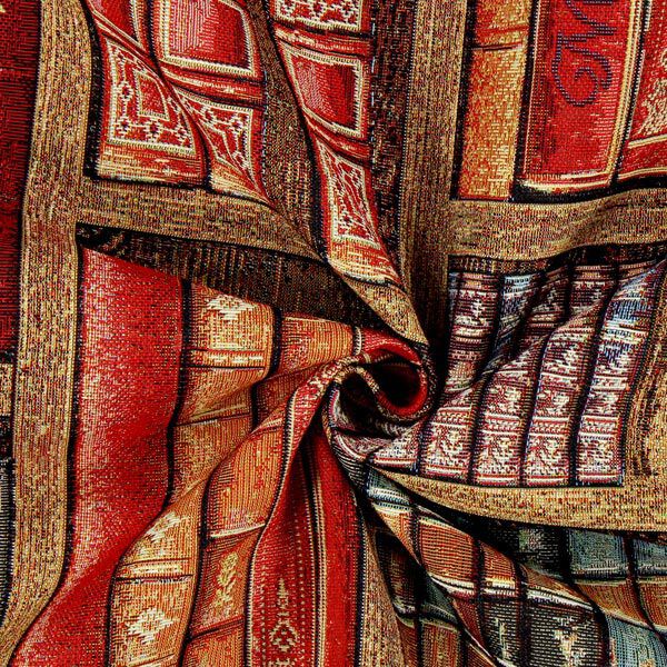 Bookshelf Tapestry Jacquard – brown,  image number 2