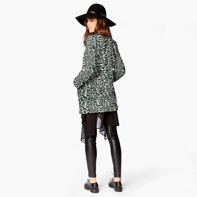 Faux Fur Snow Leopard – silver/anthracite, image number 7