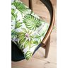 Decor Fabric Half Panama exotic leaves – green/white,  thumbnail number 3