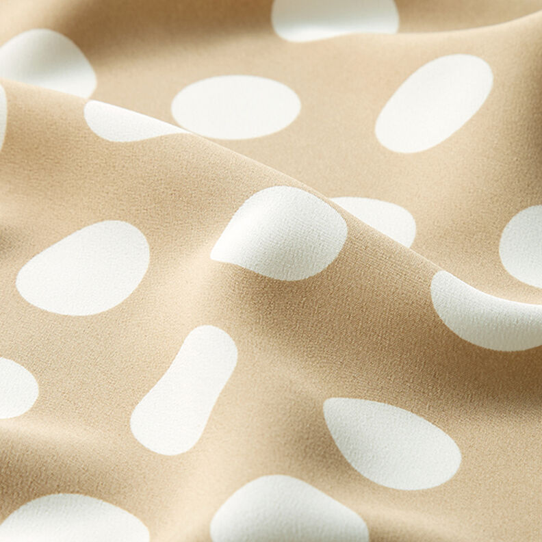 Crepe Weave polka dots [2.5 cm] – beige,  image number 2