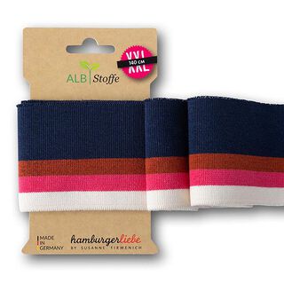 GOTS Organic Knit Ribbing CUFF ME COLLEGE [140 cm | 7,5 cm] | Albstoffe | Hamburger Liebe, 