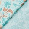 Viscose Voile Paisley floral border design – blue,  thumbnail number 4