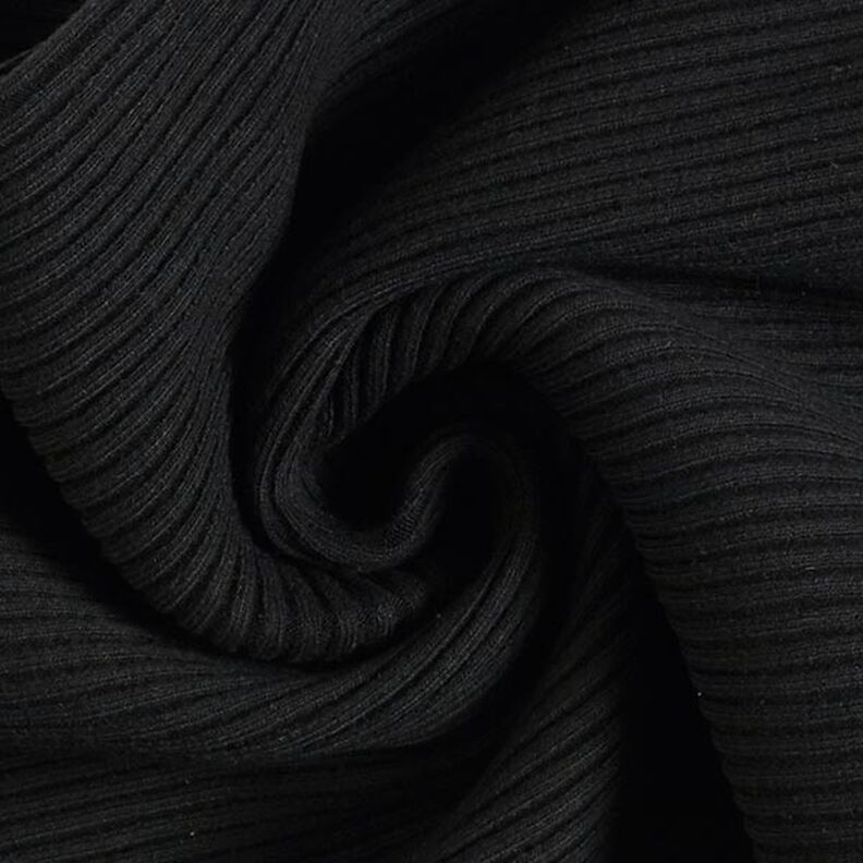 Heavy Hipster Jacket Cuff Ribbing – black,  image number 3