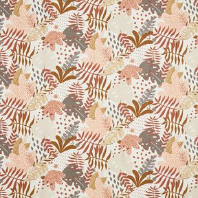 Cotton Cretonne Abstract Jungle Plants – terracotta/apricot, 