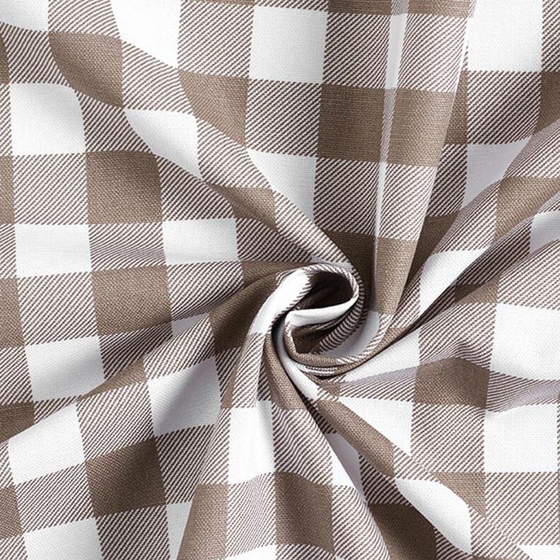 Coated Cotton Checks – light brown,  image number 4
