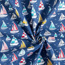 Cotton Cretonne sailing trip – ocean blue/white,  thumbnail number 3