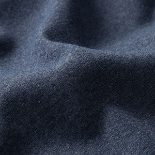Recycled Cotton Blend Brushed Sweatshirt Fabric – denim blue, 