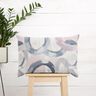 Decor Fabric Half Panama abstract rings – pastel mauve/blue,  thumbnail number 7