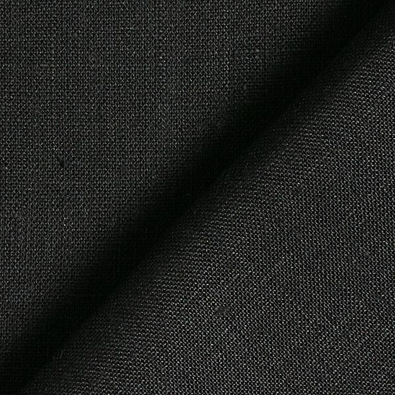 Linen Fabric – black,  image number 3