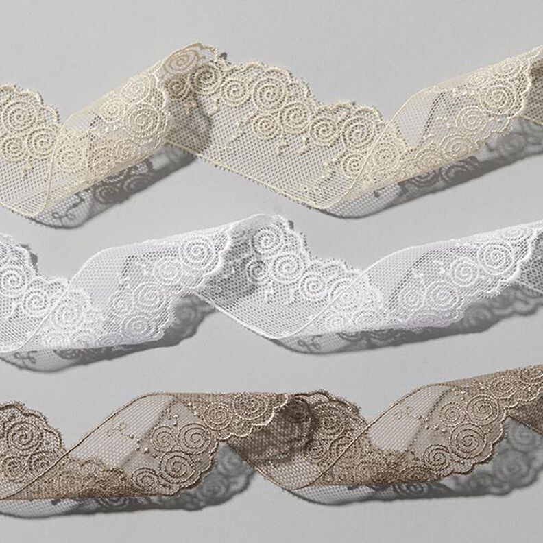 Valencienne Lace [30mm] - white,  image number 2
