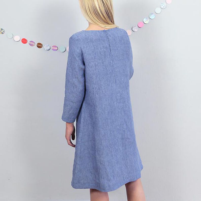 AMELAND Dress with Neckline Pleats | Studio Schnittreif | 86-152,  image number 3
