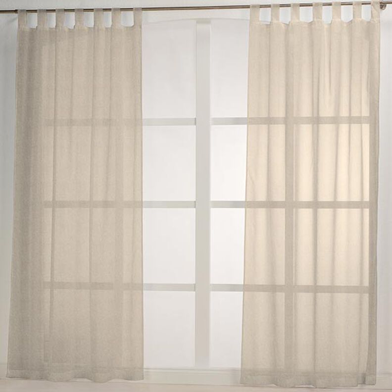 Decor Fabric Voile Lurex – natural/silver,  image number 6