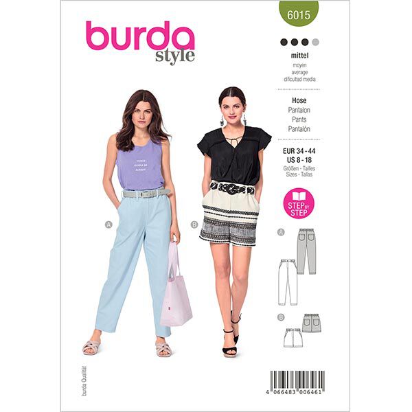 Trousers,Burda 6015 | 34 - 44,  image number 1