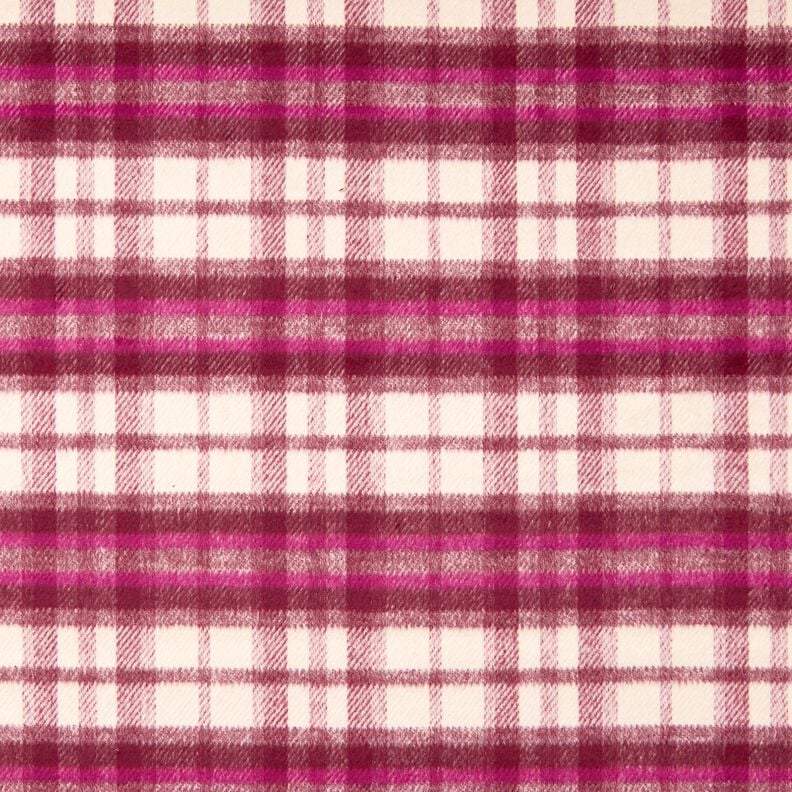 Coat Fabric Wool Blend Brushed – burgundy/purple,  image number 1