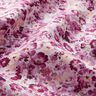 viscose fabric flower meadow – grape/white | Remnant 80cm,  thumbnail number 2