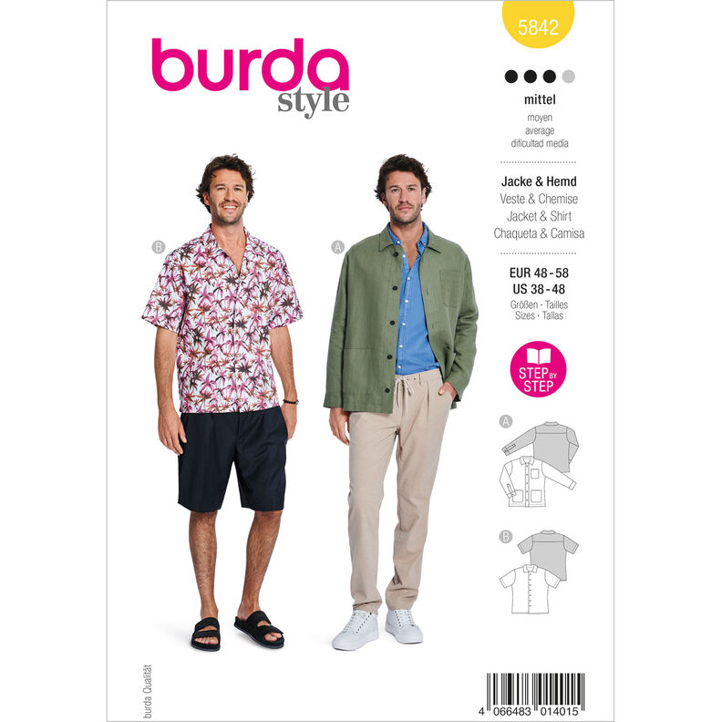 Hemd | Burda 5842 | 48-58,  image number 1