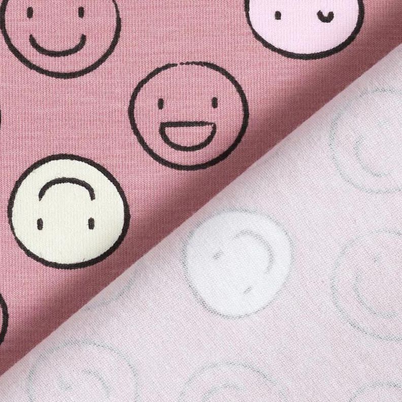 Cotton Jersey Glow-in-the-Dark Smiley – dusky pink,  image number 6