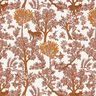 Decor Fabric Half Panama animals in the wood – white/caramel,  thumbnail number 1