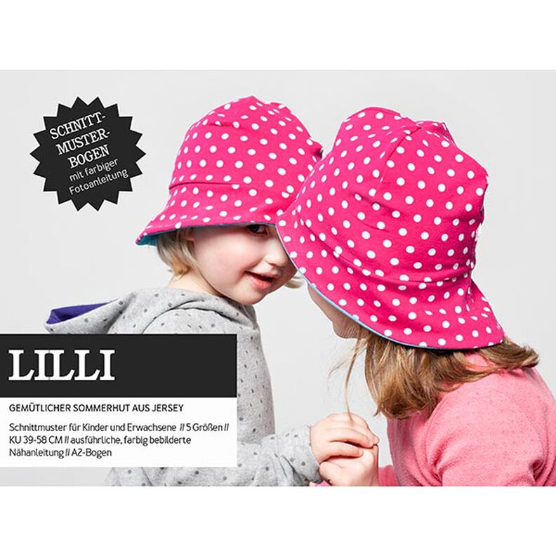 LILLI - comfy sun hat made of jersey, Studio Schnittreif,  image number 1