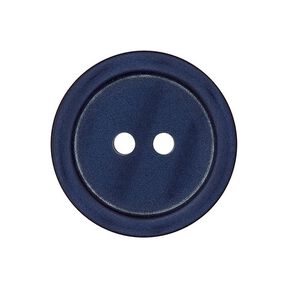 Basic 2-Hole Plastic Button - marine, 