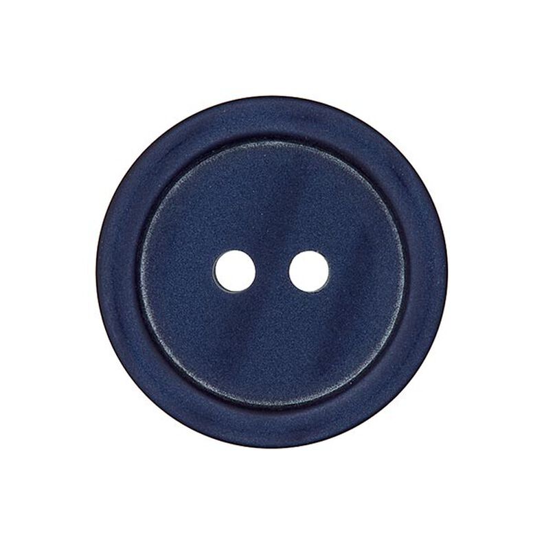 Basic 2-Hole Plastic Button - marine,  image number 1