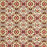 Decor Fabric Tapestry Fabric Cross stitch – light beige/carmine,  thumbnail number 1