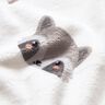 Cosy Fleece cute raccoons – ivory/dark grey,  thumbnail number 5