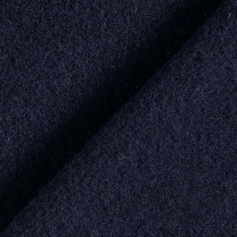 Wool fleece pure new wool Plain – blue-black, image number 3