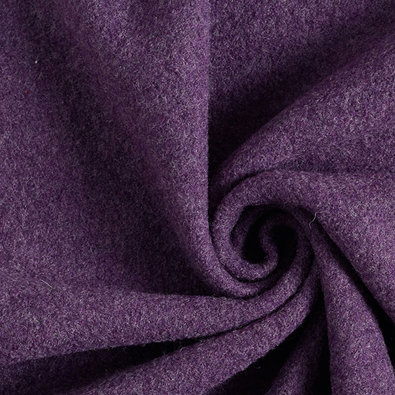 Fulled woollen loden Mottled – plum,  image number 1
