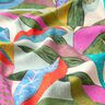Decor Fabric Half Panama tropical leaves – orange/dark green,  thumbnail number 2